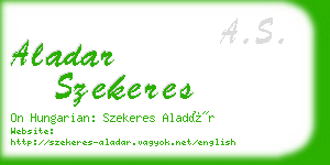 aladar szekeres business card